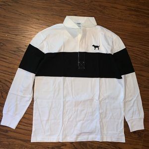 NWT/NIB VS PINK Rugby Pullover